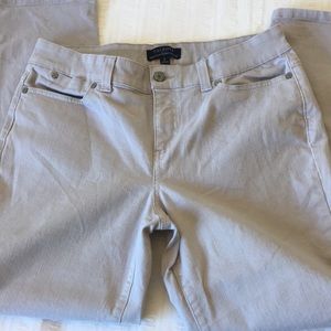 Talbots Simply Flattering 5-Pocket Gray Jeggings Size 8